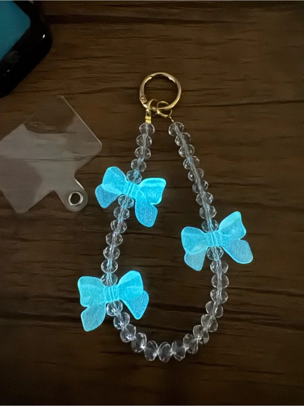 Bling Bling Crystal with Yellow Bow Phone/Key/Bag Chain #P1101